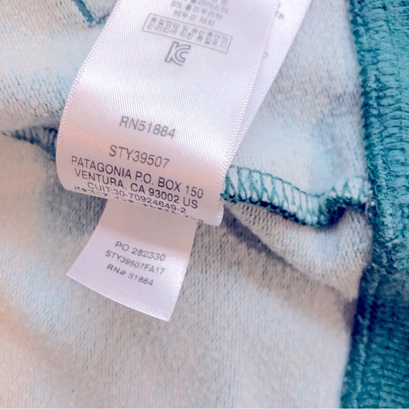 Patagonia Women’s Organic Cotton Full Zip Hooded Sweatshirt Sz Small Turquoise - Picture 6 of 13